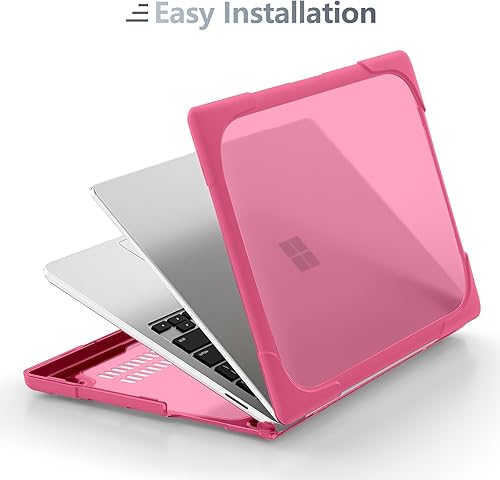 Miniatura 6 de Batianda Funda resistente para laptop Microsoft Surface 5 43 pantalla táctil de 15 pulgadas con soporte plegable y cubierta de teclado, funda