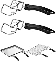 Vista 7 de Extractor de bandeja de horno tostadora de convección para freidora de aire, extractor de parrillas, clip para parrillas, clip para horno, clip