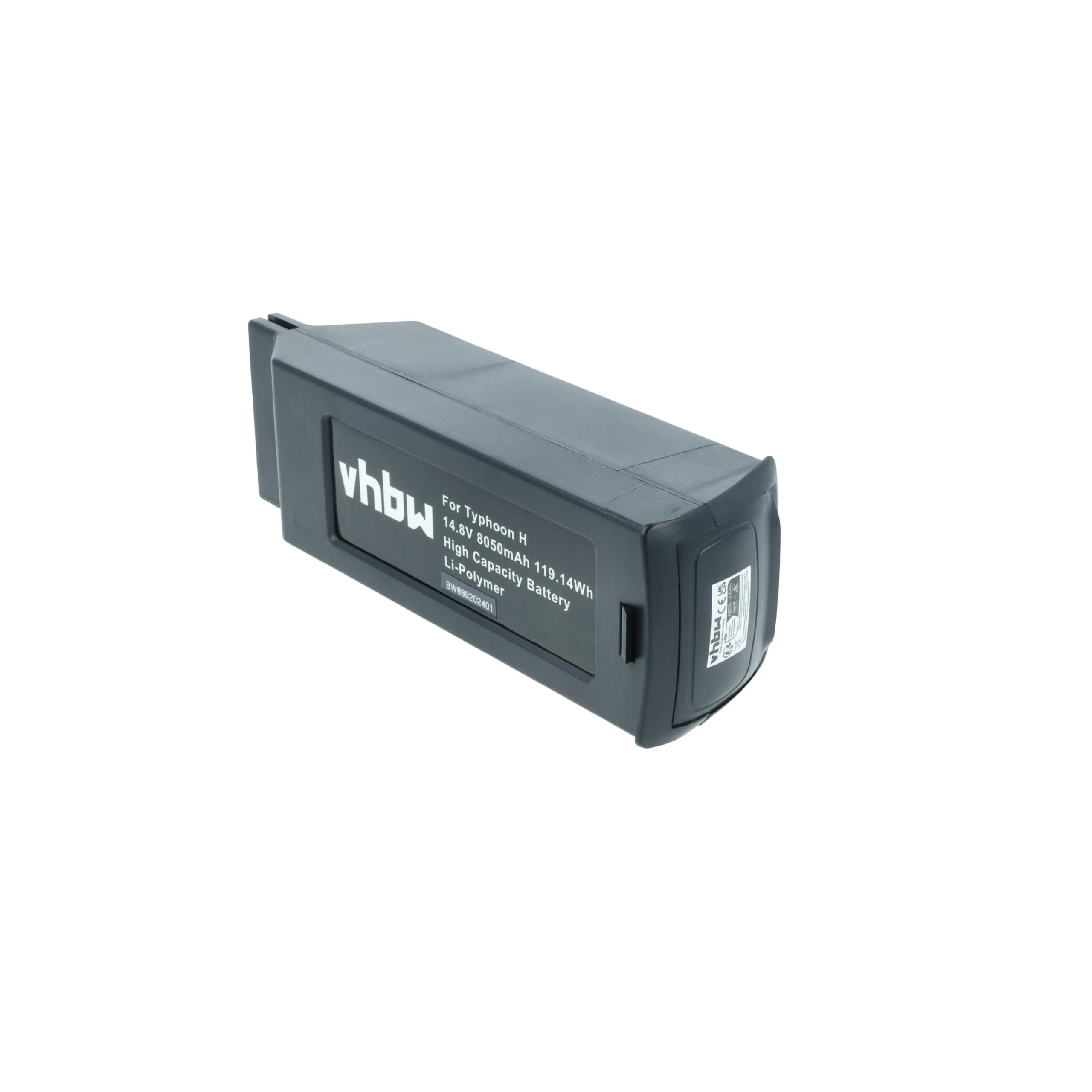 vhbw 2X Akku kompatibel mit Yuneec H480, Typhoon H Drohne Multicopter Quadrocopter (8050 mAh, 14,8 V, Li-Polymer)