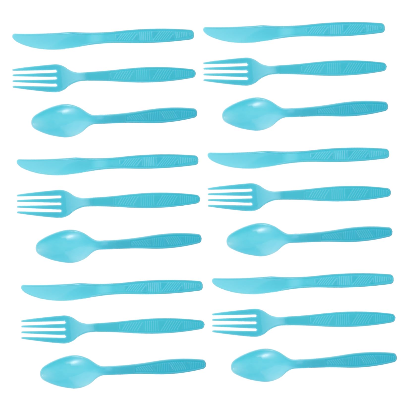 WOFASHPURET 1 Set Disposable Plastic Cutlery Forks Spoons Knives for Birthday Parties Family Gatherings Festivals Lightweight and Durable Tableware