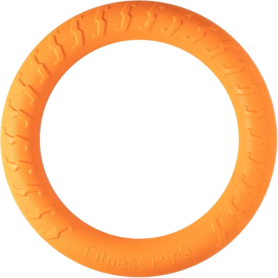 Jambo Pet, Brinquedo, Anel Strong Ring, Ideal Para Cães de Grande Porte, Espuma Expandida, Fácil de Morder e Reduz o Estresse, Resistente, Diversas Cores (Laranja)