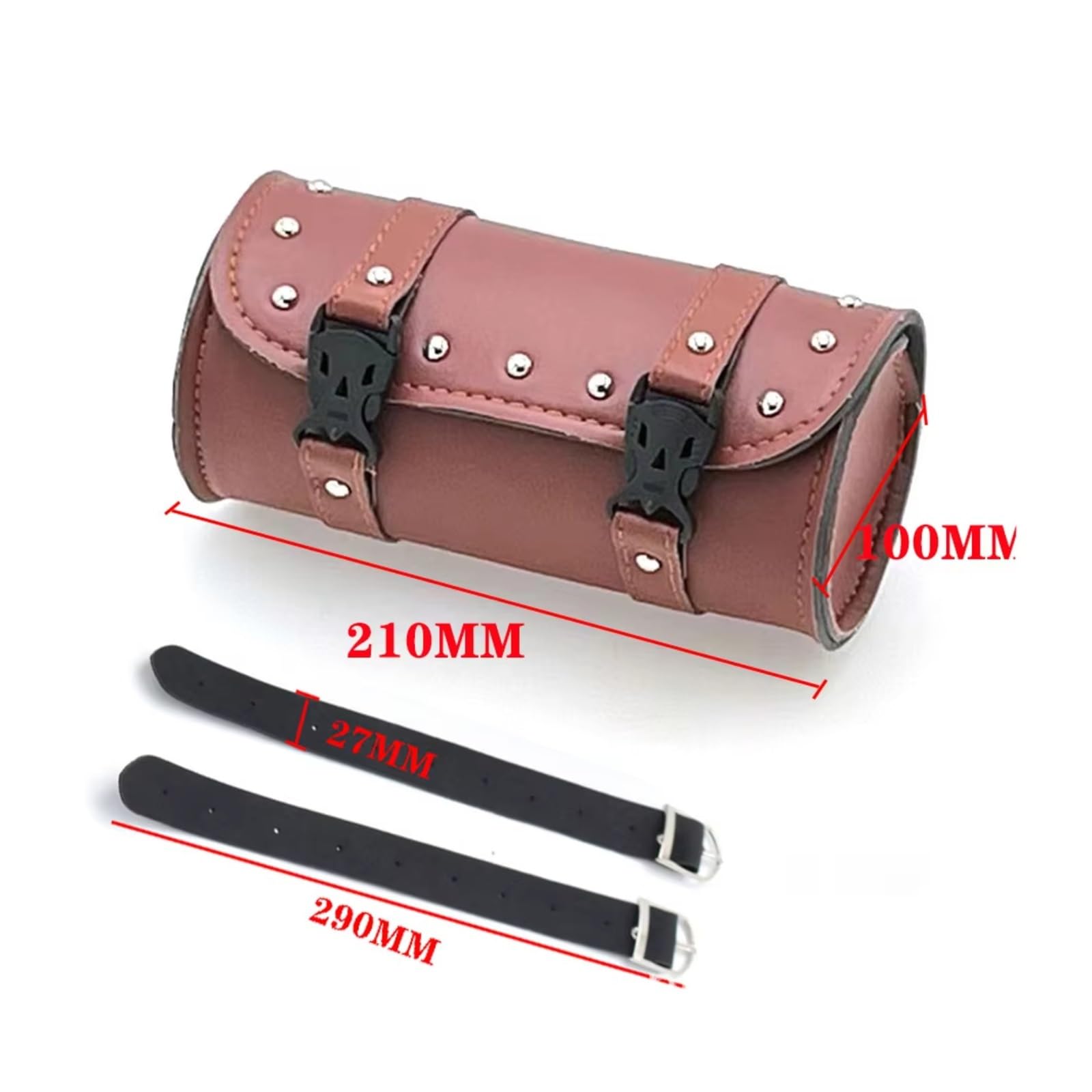 Compatibile Con Suzuki 1set Borsa Per Attrezzi Per Moto Custodia Per Viaggio In Finta PU Borse Laterali Impermeabile Accessori Parti Stoccaggio Sacche Moto(Brown)