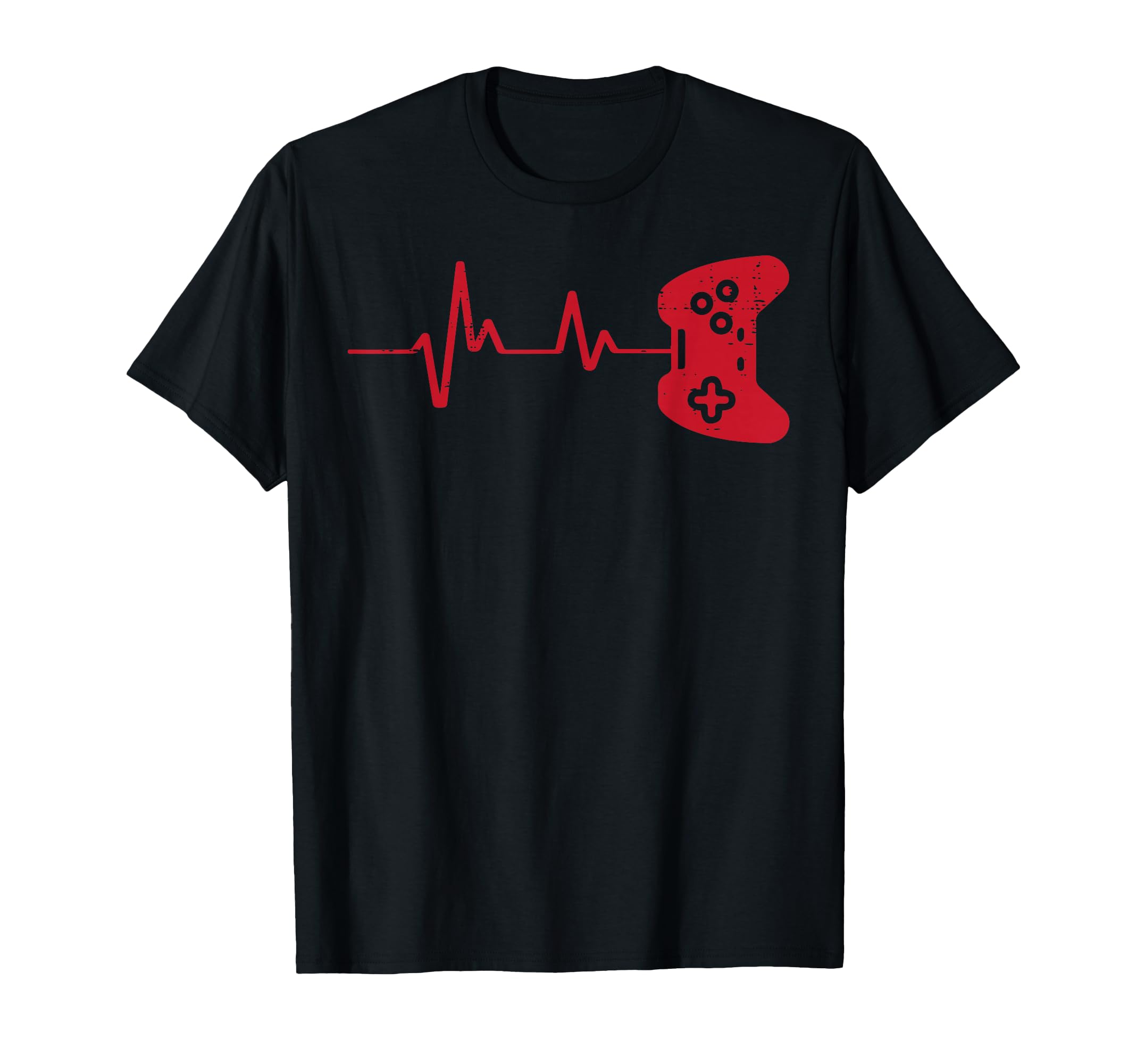 Gamer Heartbeat Game Controller Gaming Boys Kids Men Youth T-Shirt