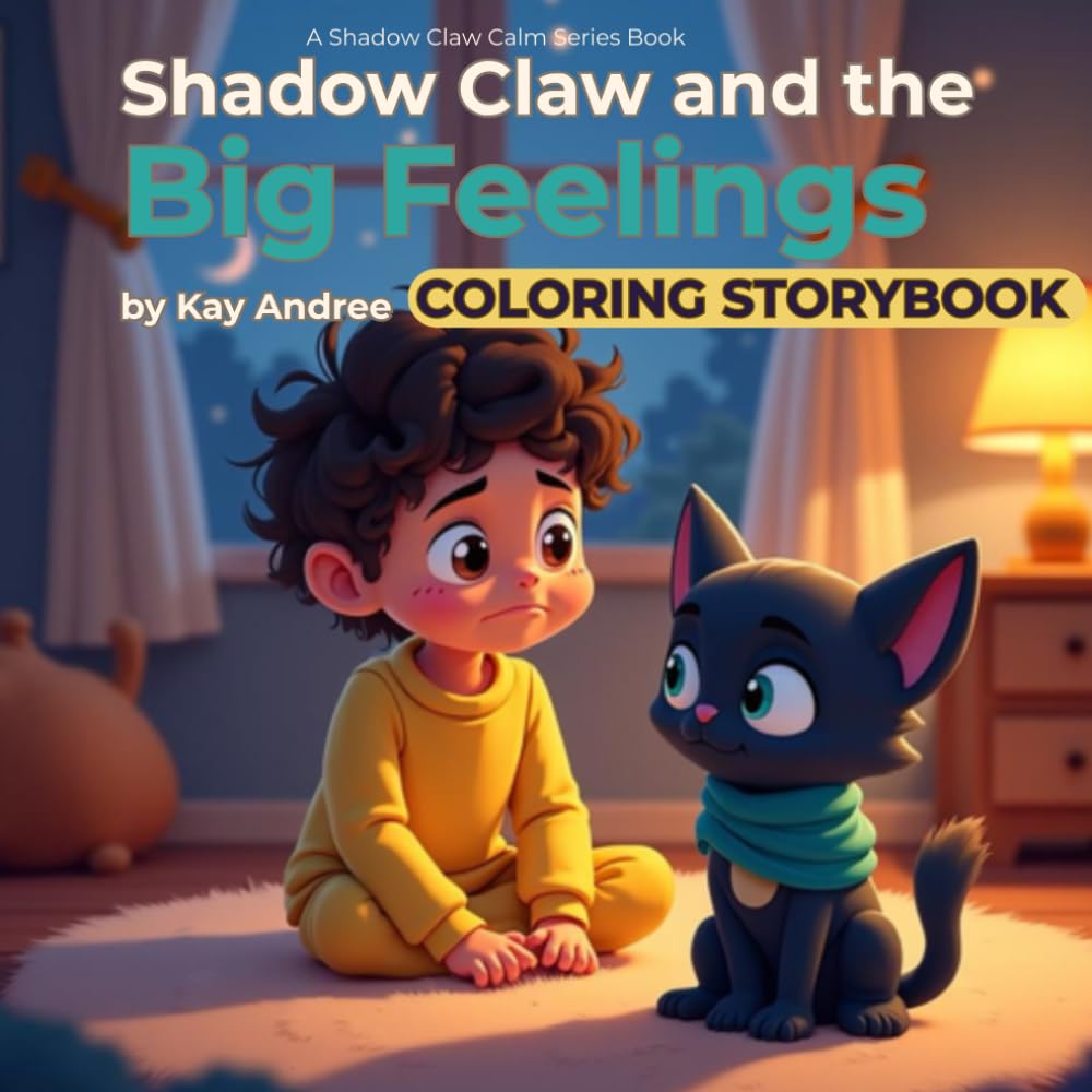 Shadow Claw and the Big Feelings: Coloring Book (The Shadow Claw Calm Series)