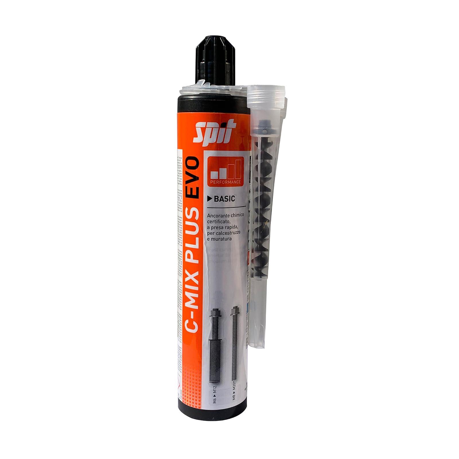 SPIT - C-MIX PLUS EVO 410ML RESINA ANCORAGGI TUTTI MATERIALI USO INT/EST RAPIDO INDURIMENTO+2BECCUCCI