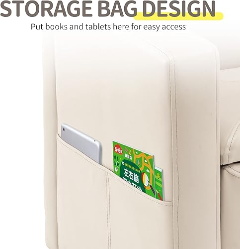 Miniatura 6 de UNICOO Sofá para niños, juego doble 2 en 1, sofá convertido a mesa y 2 sillas, sofá para niños y niñas, sillón con caja de almacenamiento