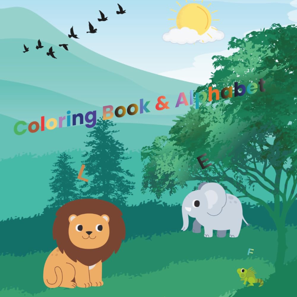 Coloring Book & Alphabet: Draw and learn