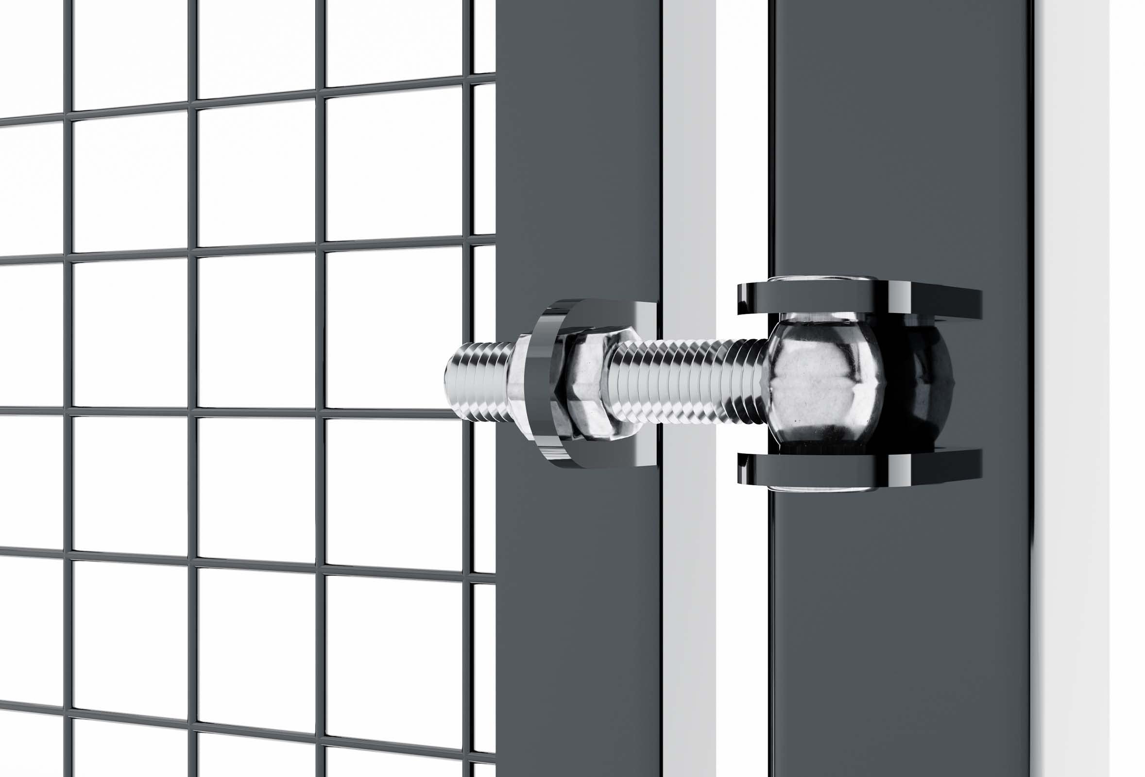 Torado® Drehtor 2 flügelig Flügeltor 4m breit anthrazit für Gartenzaun Doppelstabmatten Gartentor Metall