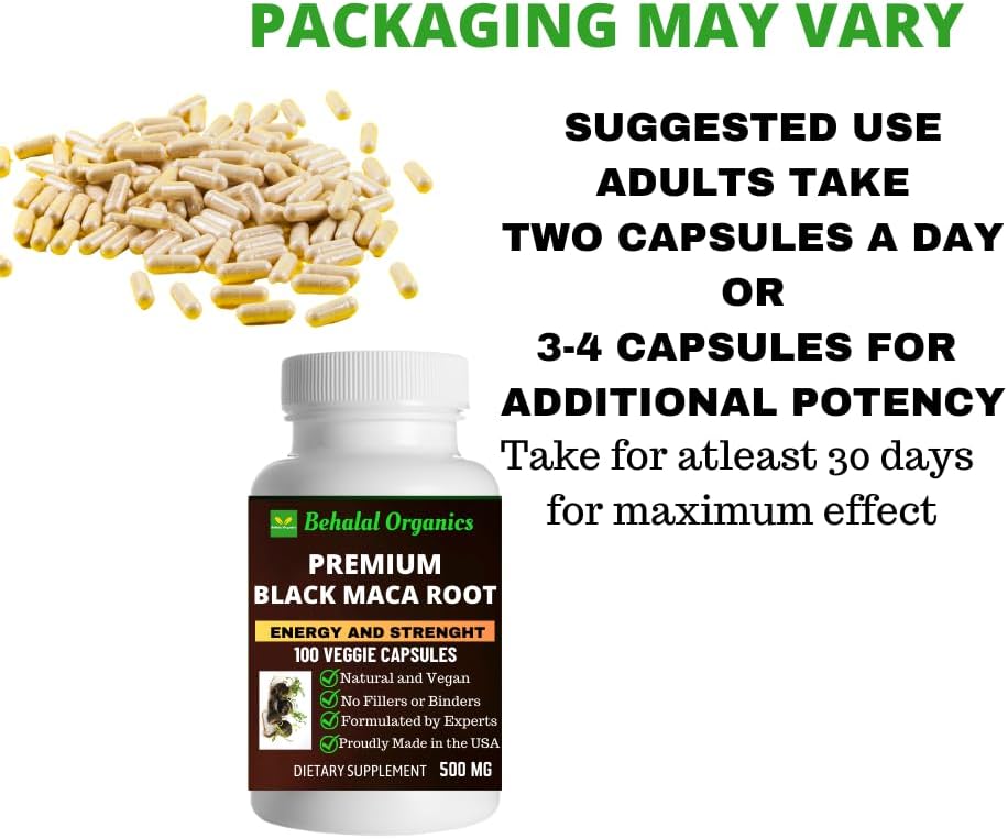 Miniatura 8 de Cápsulas de liberación rápida de raíz de maca negra