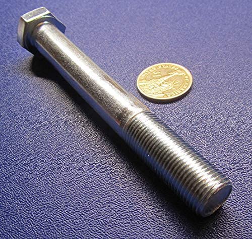 Grade 5 Zinc Steel Hex Bolts RH PT 5/8"-18 x 5.00 Length 5 pcs
