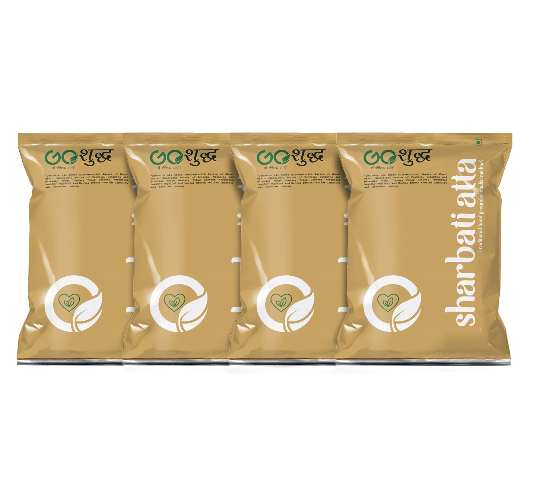 Goshudh Mp Sharbati Wheat Flour 1Kg Each (Pack of 4) 4000g |Cold Grinded with All Essential nutrients|Immunity Booster| Golden Wheat| Healthy & Fiber Rich (B0C1N8MZCC) Amazon Price History, Amazon Price Tracker