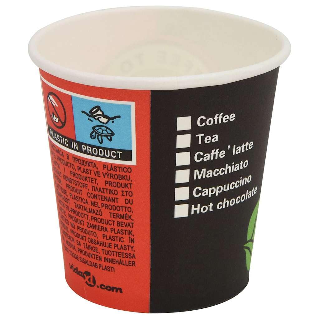 1000 bicchieri di carta da 120 ml, con coperchio, usa e getta, multicolore, per caffè, tè, bevande, feste, ufficio