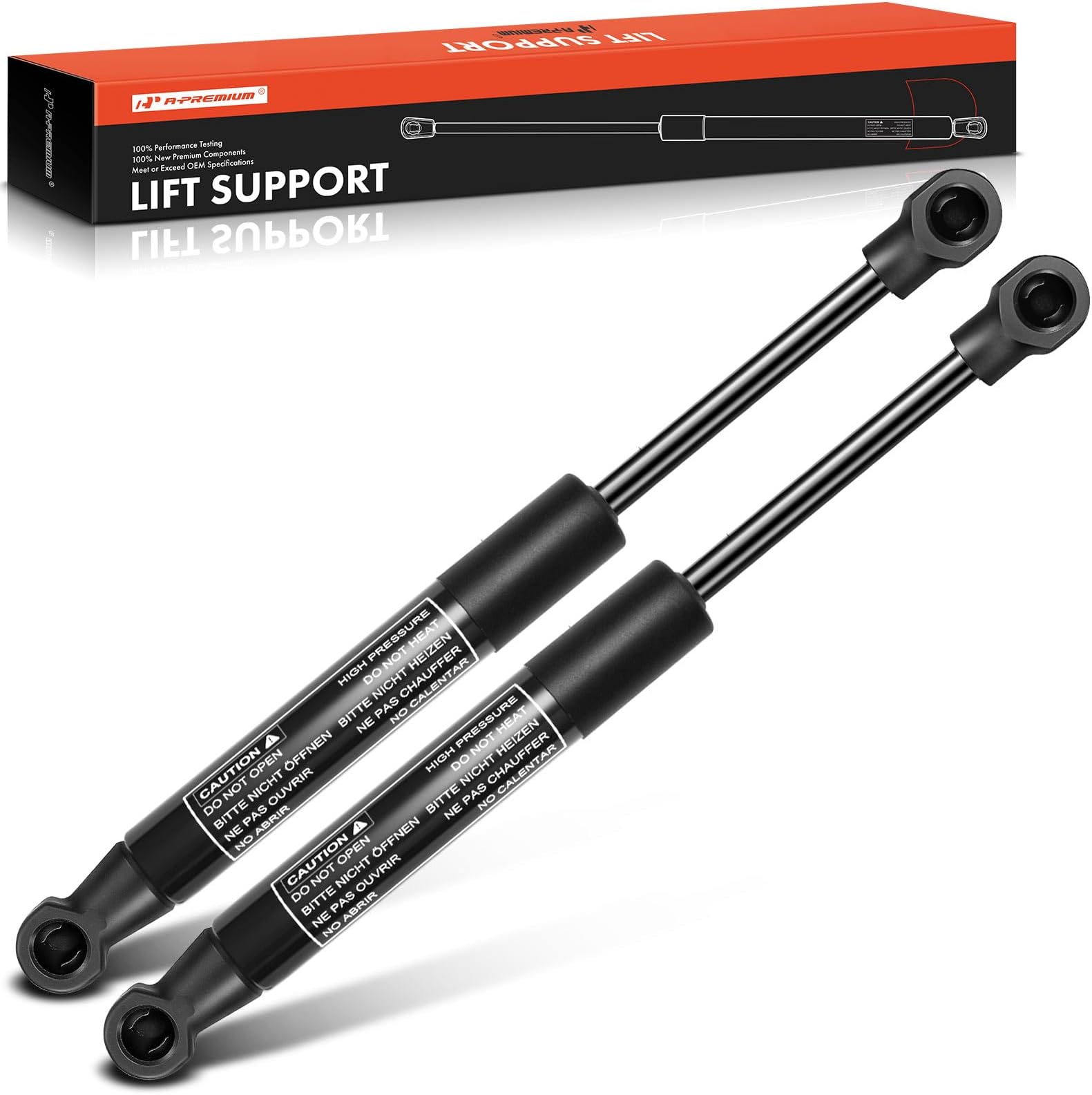 A-Premium Front Hood Lift Supports Shock Struts Compatible with Porsche 911 1999-2005 Boxster 1997-2004 2-PC Set