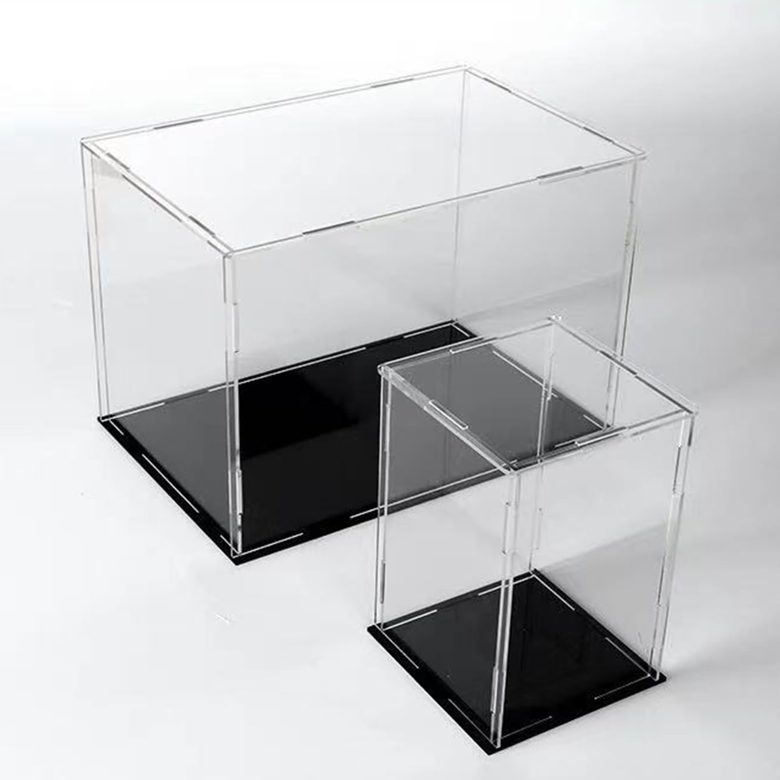 Akrylowe pudełko ekspozycyjne na przedmioty kolekcjonerskie - gablota do samodzielnego montażu (wiele rozmiarów: 35 x 25 x 35 cm) - idealna do zabawek figurek akcji i ekspozycji pamiątek