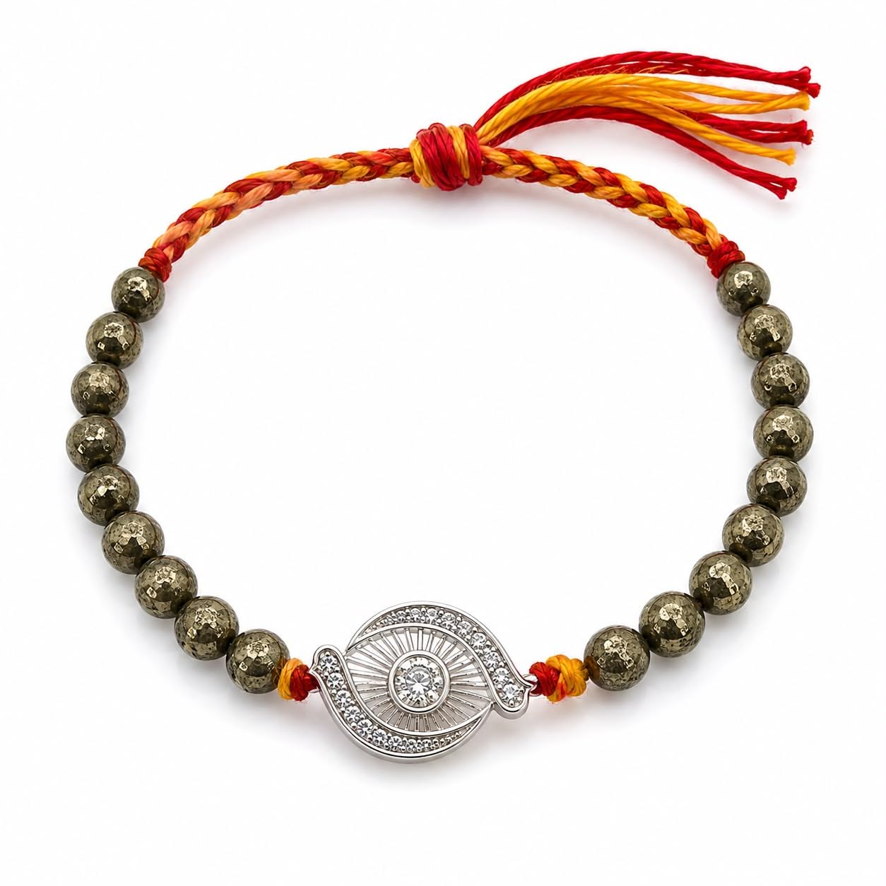 Dhanyog Silver Rakhi with Kalawa, Roli Chawal-picture-19