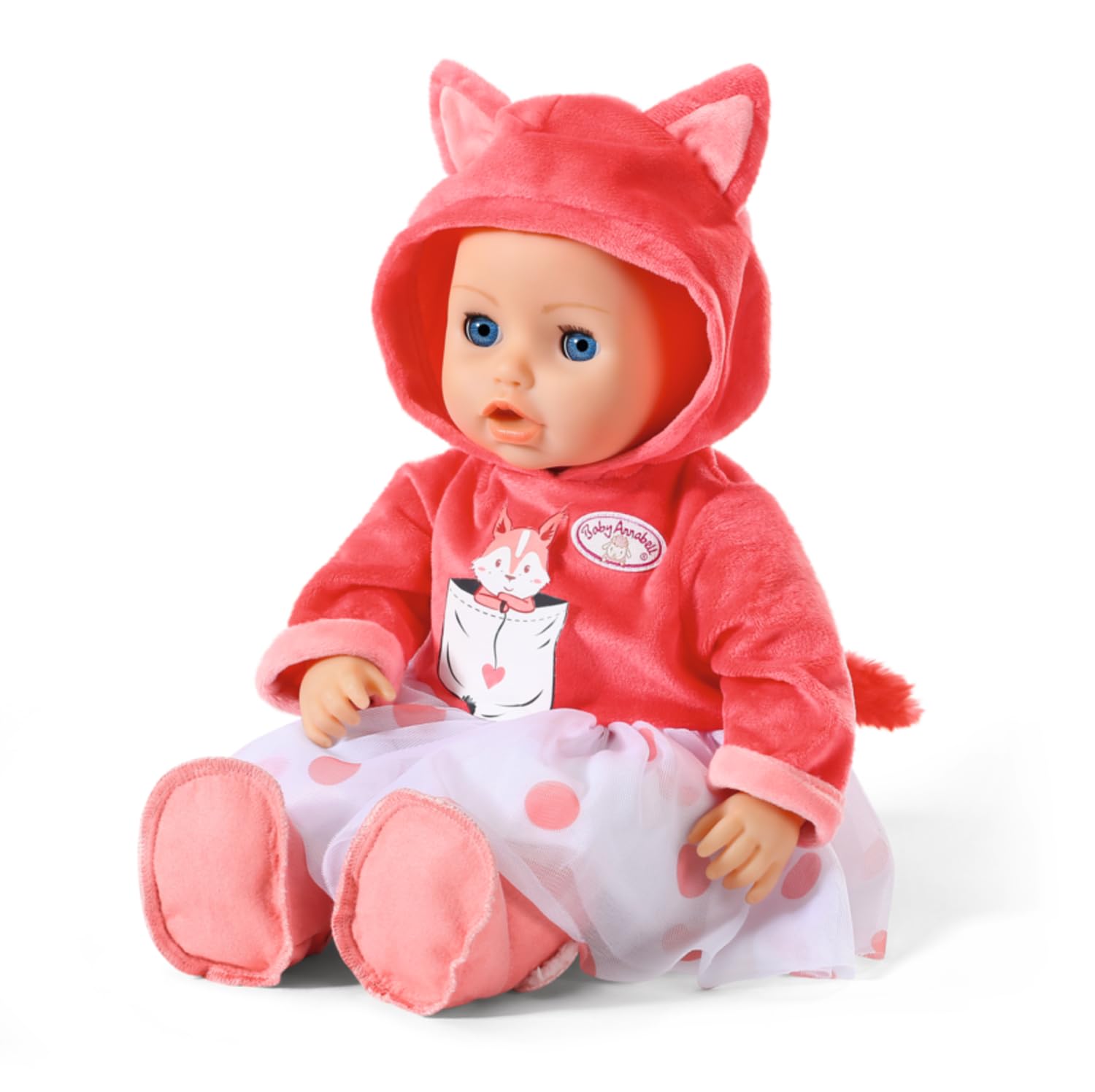 Baby Annabell, Ubranie dla lalek 43 cm, Deluxe Wiewiórka Tutu 43 cm, ciepła górna część ze spódnicą tiulową, 709733, Zapf Creation