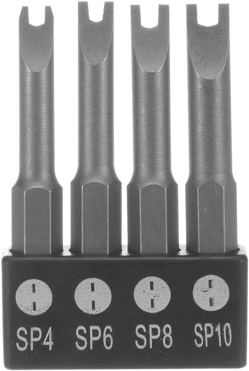 uxcell 5 Pcs Magnetic U4 U5 U6 U7 U8 Tip U-shaped Batch Head Spanner Screwdriver Bits Tool