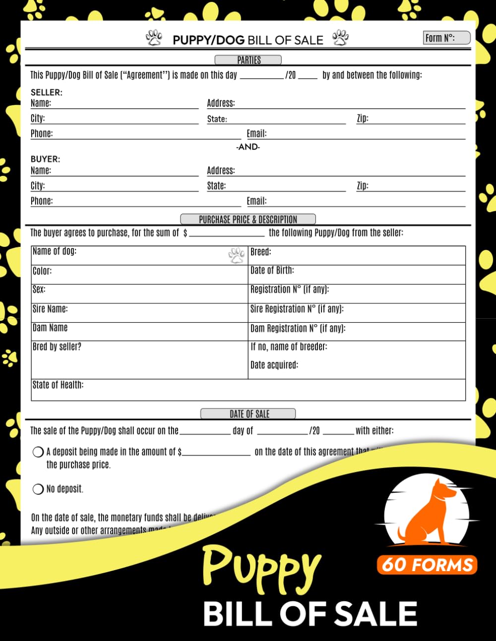 puppy-bill-of-sale-for-60-puppies-dogs-pet-selling-desertcart-seychelles for Free Printable Bill Of Sale For Puppy Puppy Bill Of Sale For 60 Puppies Dogs Pet Selling | Desertcart Seychelles for Free Printable Bill Of Sale For Puppy