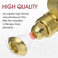 Vista 7 de YESWELDER Regulador de Gas Medidor Caudalímetro para Soldadura MIG y TIG de Argón/CO2 con Manguera de Gas de 8 pies