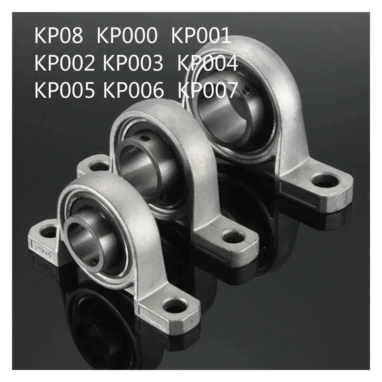Stehlager-Kugellager, Lagerhalterung Stehlager Unterstützung KP004 Block Zinklegierung Durchmesser Bohrung Kugel 20mm Bohrungsdurchmesser Einteilig