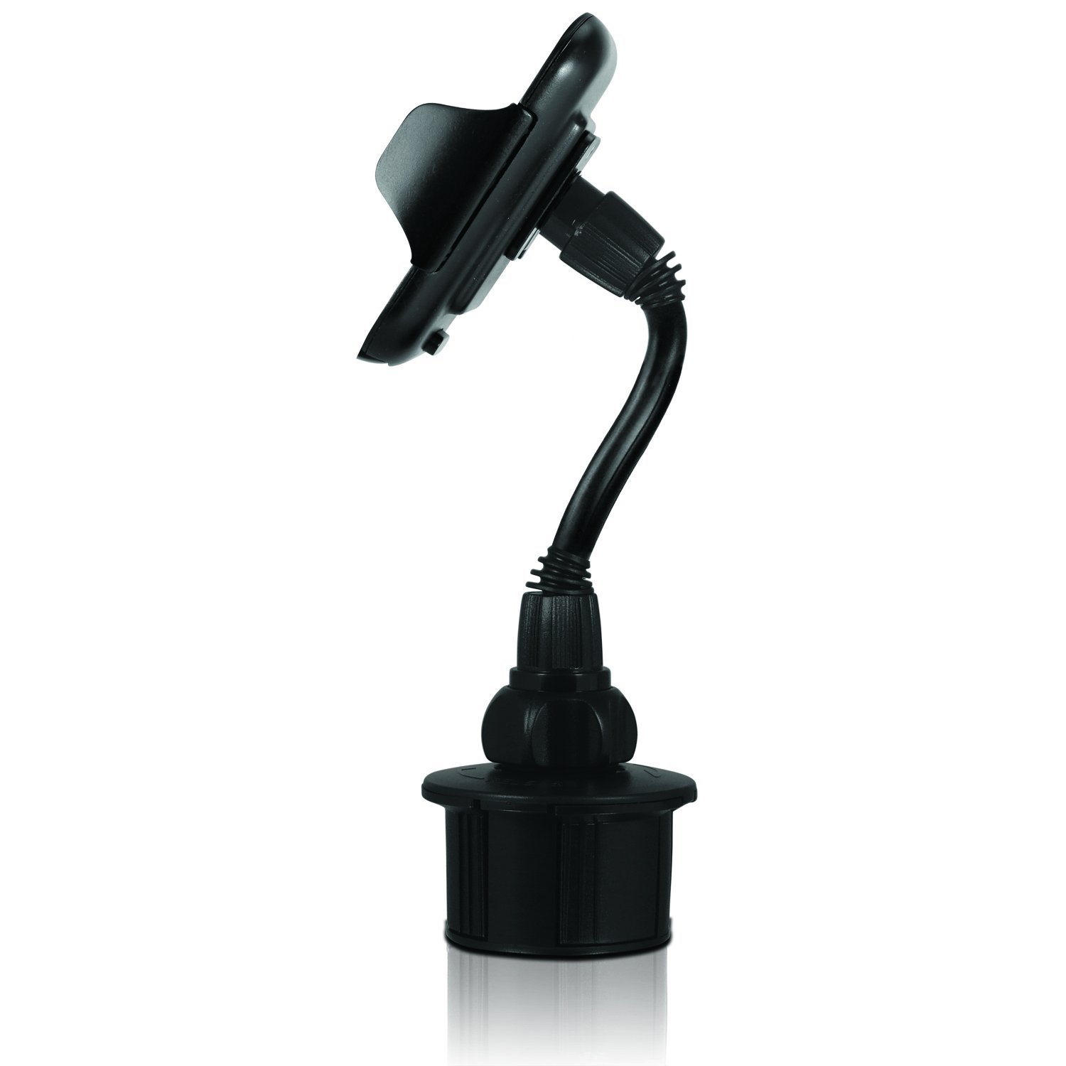 Macally MCUPXL - Soporte ajustable para el sujetavasos del coche con cuello flexible de 10 cm para iPhone, smartphone y teléfono móvil