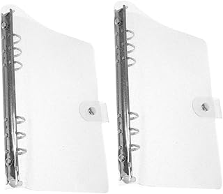 TEHAUX 2Pcs Glitter Folhas Soltas Gabinetes Fichário Pastas De Bolso Diário Scrapbook Capa Macia Capa Transparente Menu Fichário Mini Scrapbook Folhas Soltas Capa De Notebook Acessórios