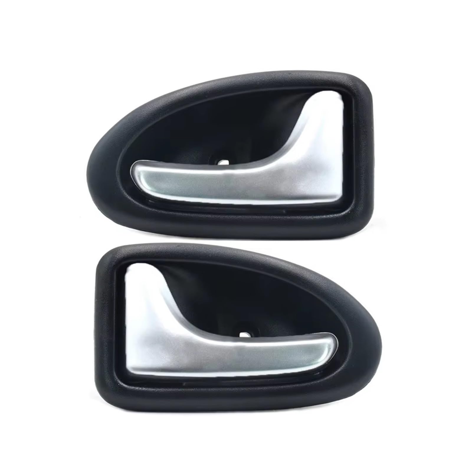 Hhfksci Car Interior Door Pull Handle Car Inner Door Handle for Megane I 1995-2002 for Clio II 1998-2008 for Scenic 1999-2005 for Trafic 2001-2014(1 Pair Silver)