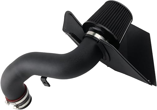 Cold Air Intake Compatible with VW Golf GTi R GLi Arteon 1.8T 2.0T 2015-2020, High Flow Aluminum Pipe, Not Fit Diesel