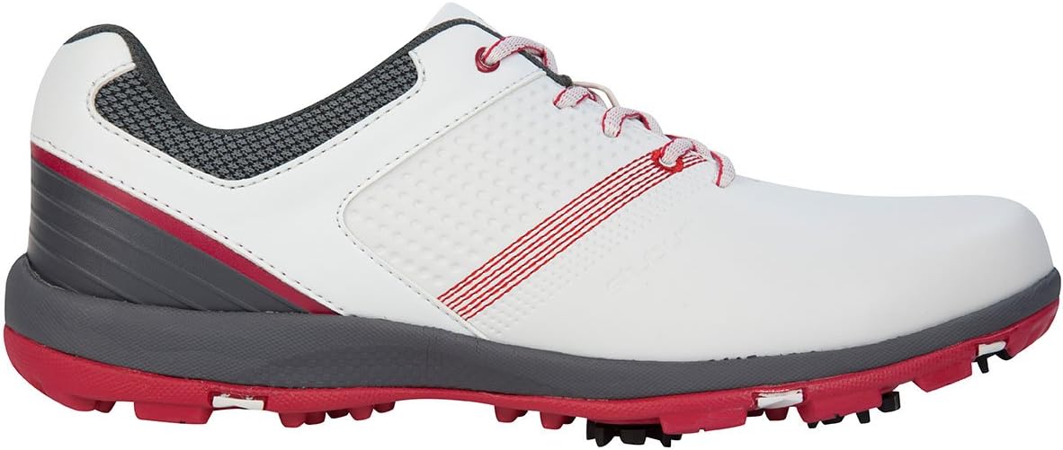 Stuburt 2017 Mens Hydro Sport Golf Shoes - White/Berry - UK 12