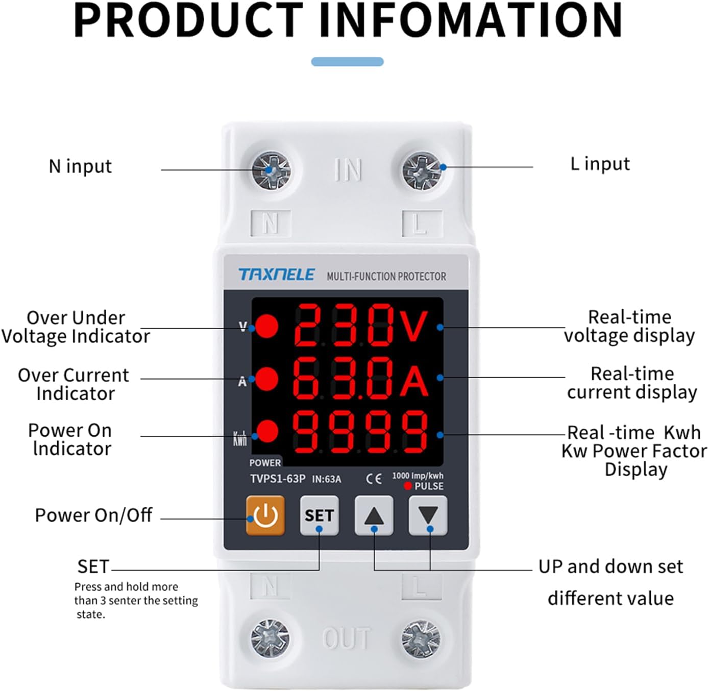 TAXNELE TVPS1-63P Wiring Diagram