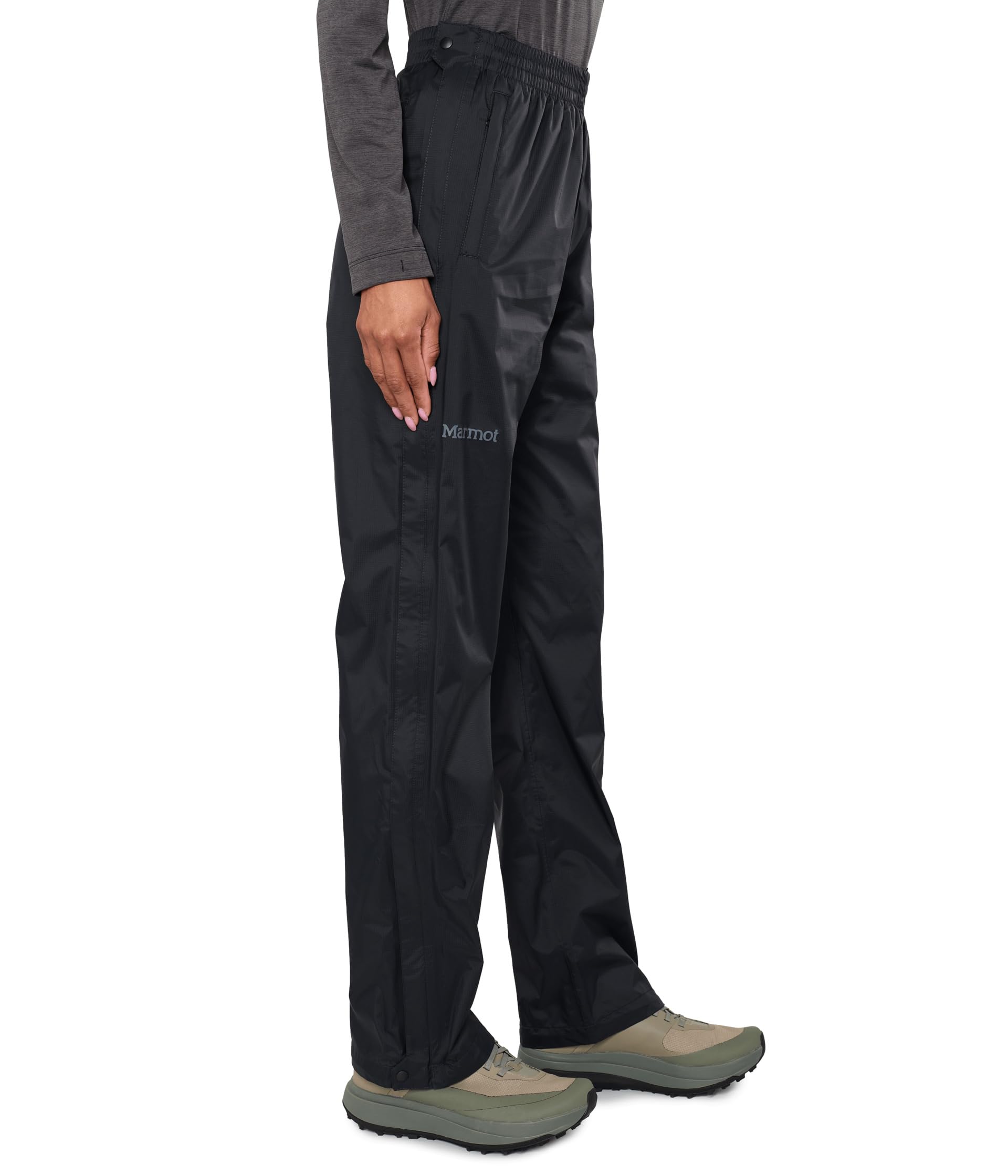 Marmot Damen wasserdichte Hose, atmungsaktive Überziehhose, leichte Regenhose, Winddichte Trekkinghose, ideal für Wandern Wm's Precip Evo Full Zip Pant Long
