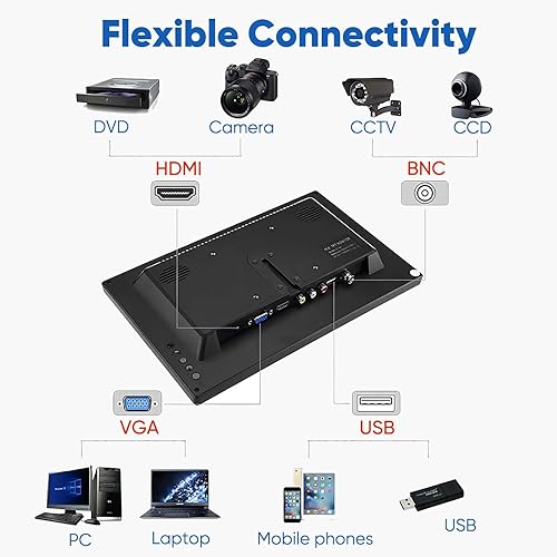 Miniatura 8 de Monitor de computadora FHD de 15.6 pulgadas - Pantalla panorámica de 1920 × 1080P 60Hz - Monitor de PC de oficina 169 con entrada multifuncional -