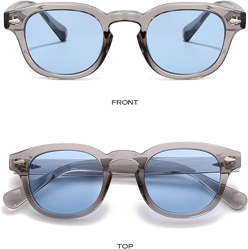 Miniatura 3 de Gtand Gafas de sol unisex vintage retro estilo redondo tintado para hombres mujeres moda círculo gafas de sol 1.811 in