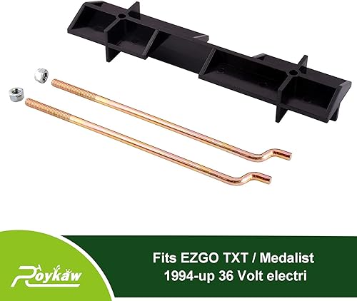Miniatura 2 de Roykaw EZGO - Placa de retención de batería con kit de varillas para carrito de golf eléctrico TXT 1994 en adelante de 36 voltios, reemplaza al OEM