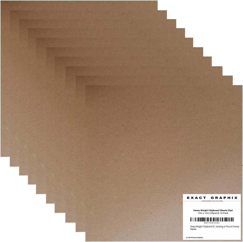 Heavy Weight Chipboard Sheets 55point (10Pack of 12in x