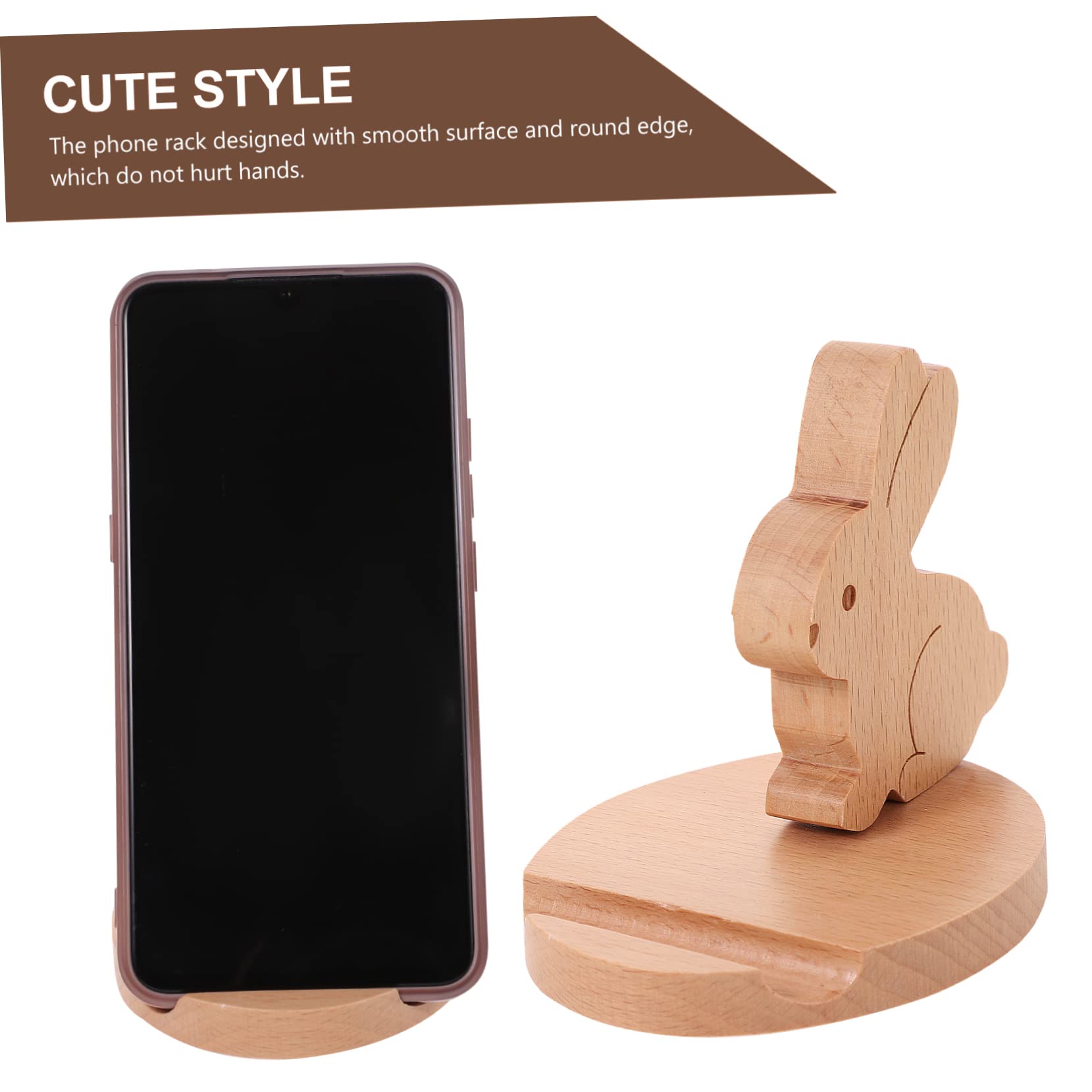 HEMOTON 7pièces Support Téléphonique Forme De Lapin Design