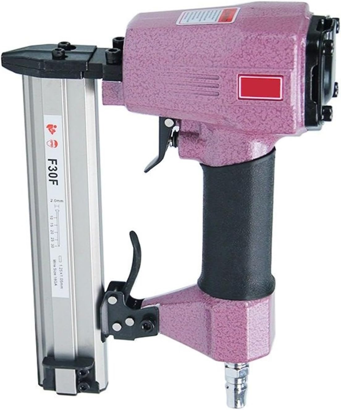 Pneumatic Stapler ，Powered Upholstery Stapler Industry Straight Nail Gun Ga.18 Stapler F30F Pneumatic Furniture Tool for Windows Door Cabinet Decoration Nailer