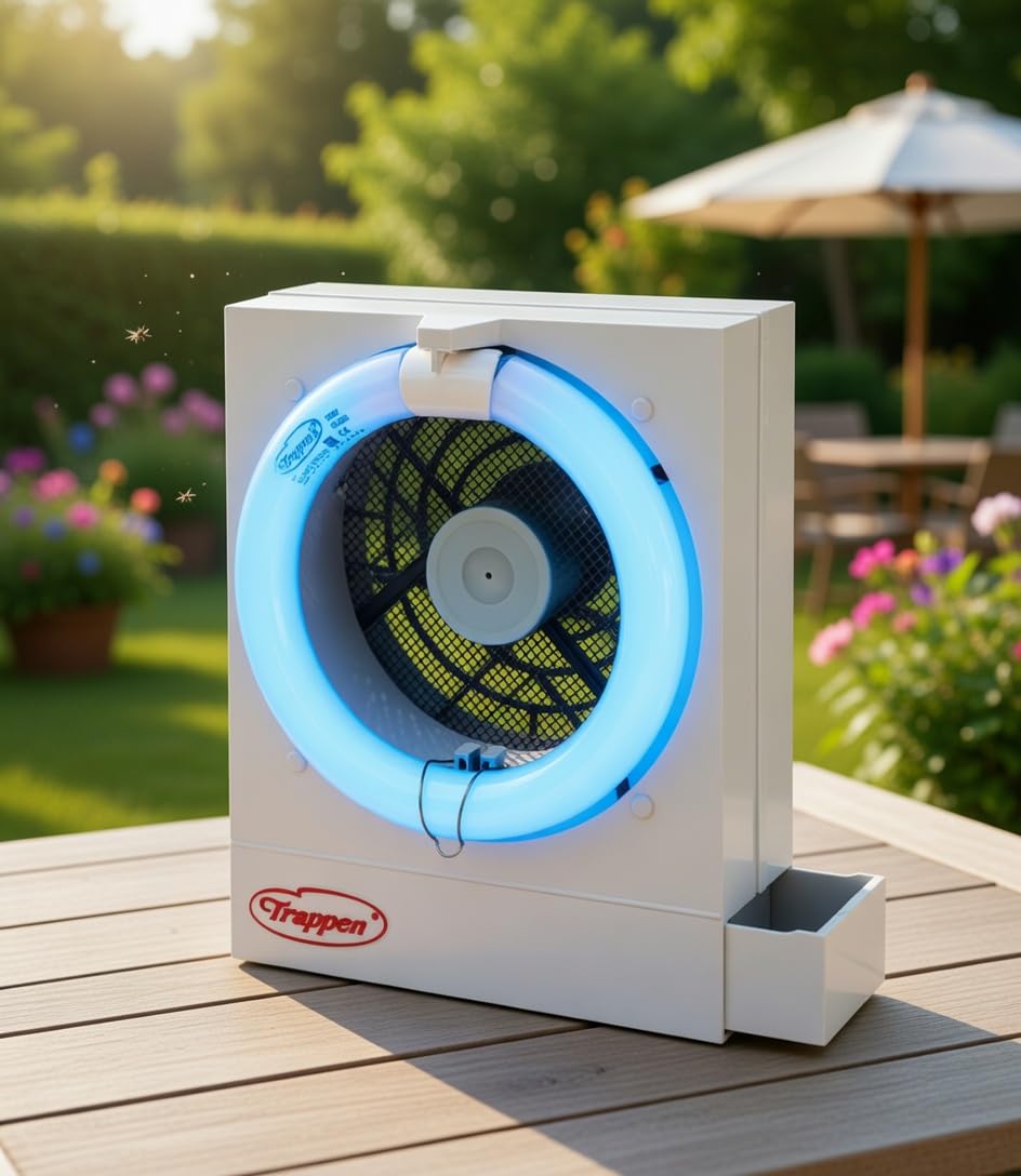 Zanzariera Elettrica ad Aspirazione 40W Trappen Turbo 2000TX Bianco