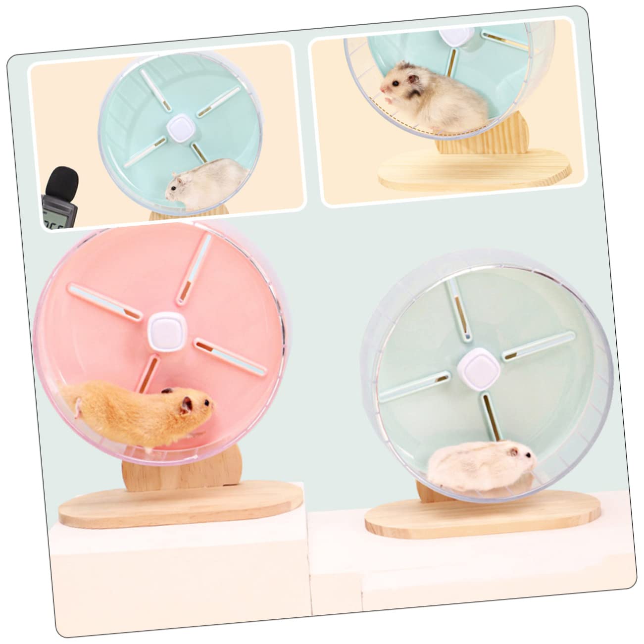 SUPVOX Roue Silencieuse Hamster Roue De Hérisson Exercice Stable pour Animaux De Compagnie