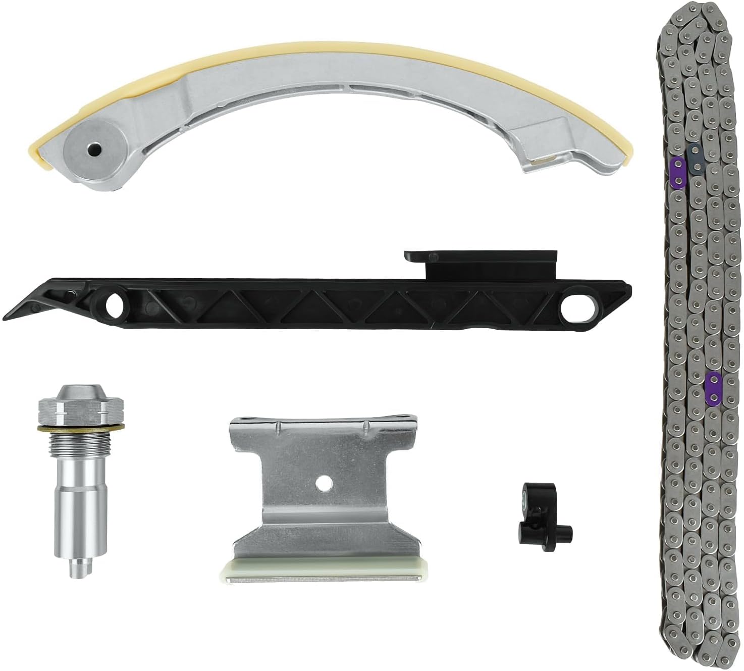 HYR 2.0L 2.2L 2.4L Timing Chain Kit for 2000-2017 Chevy Equinox Malibu Cobalt HHR, GMC Terrain, Buick Regal LaCrosse Verano, Saturn Vue, Pontiac G5 G6, Engine Ecotec L4 2.0 2.2 2.4, 94201SX