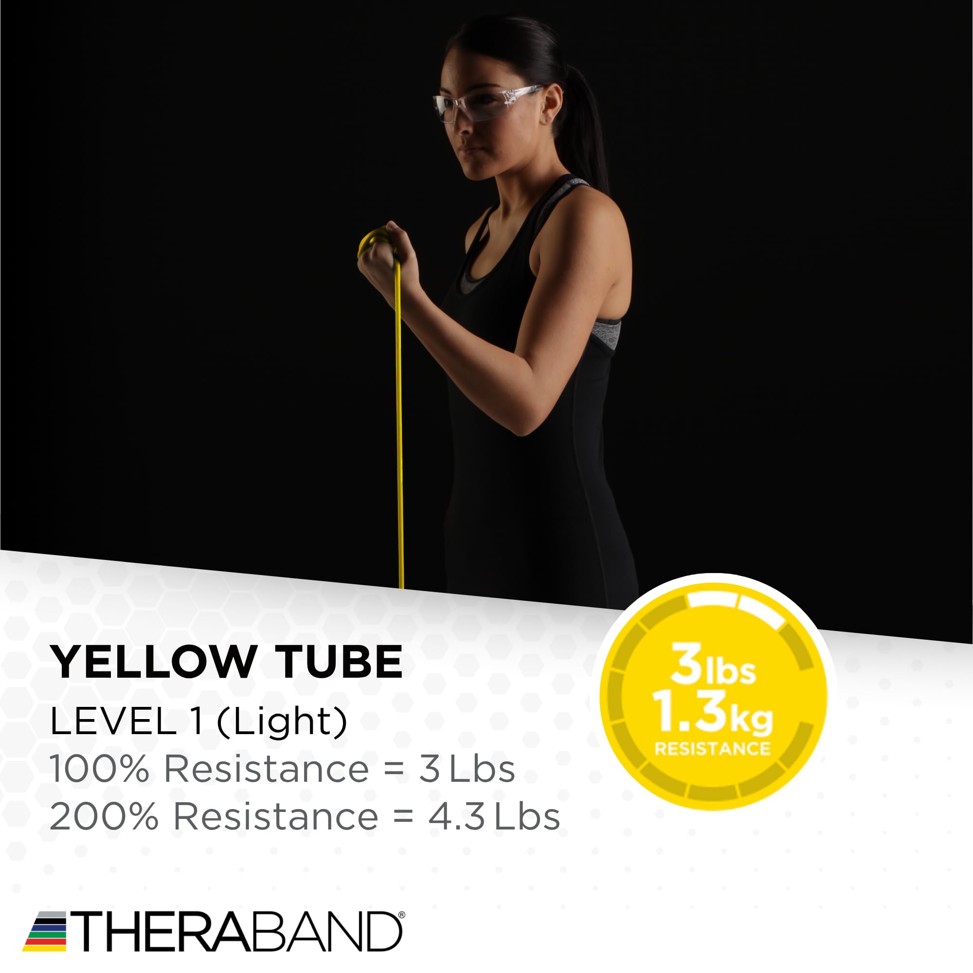 Theraband Resistance Tubes, Professional Latex Elastic Tubing With Hard Handlesexercisephysical Therapylower Pilatesat Home Workouts Rehab 50 Inchblack Special Heavyadvanced Level 1 7500057 - View #10