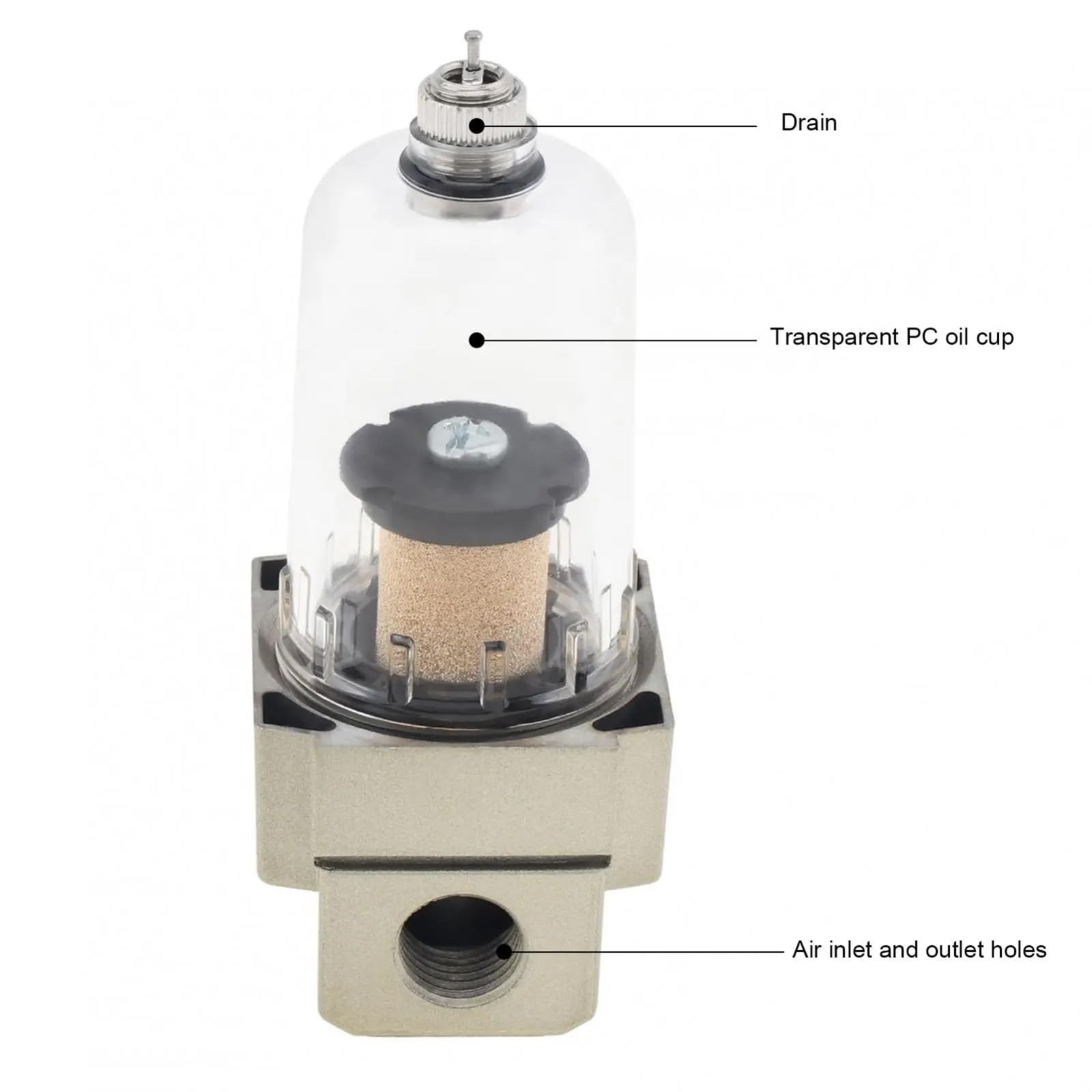 Crank Case Oil Breather Separator Filtr pojemnika olej z 8 szt. Rurek łączących Uniwersalny zbiornik z przegrodami separatora silnika