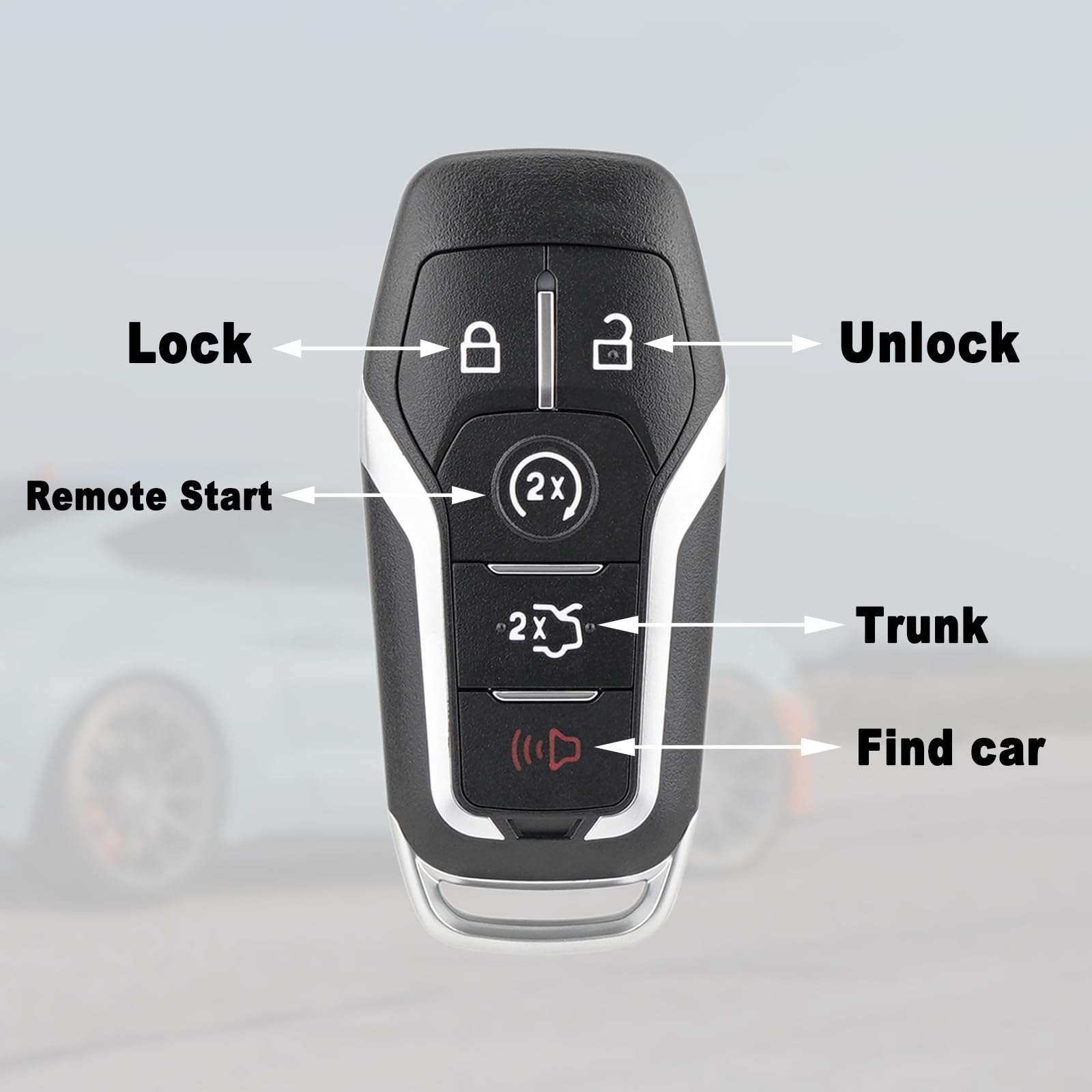Remote Key Fob Replacement Compatible with - Key Features