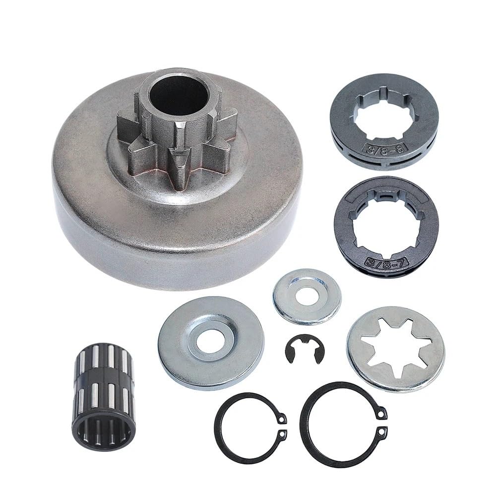 Kit de cojinete de arandela de tambor de llanta de piñón de embrague for motosierra 038 MS380 MS381 1119 0007 1003
