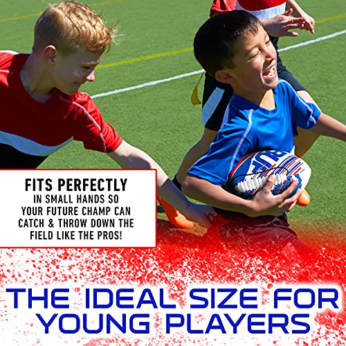 Image of Franklin Sports NFL Team Mini Footballs - Youth 8.5 inch Official NFL Licensed Football + Air Pump Set