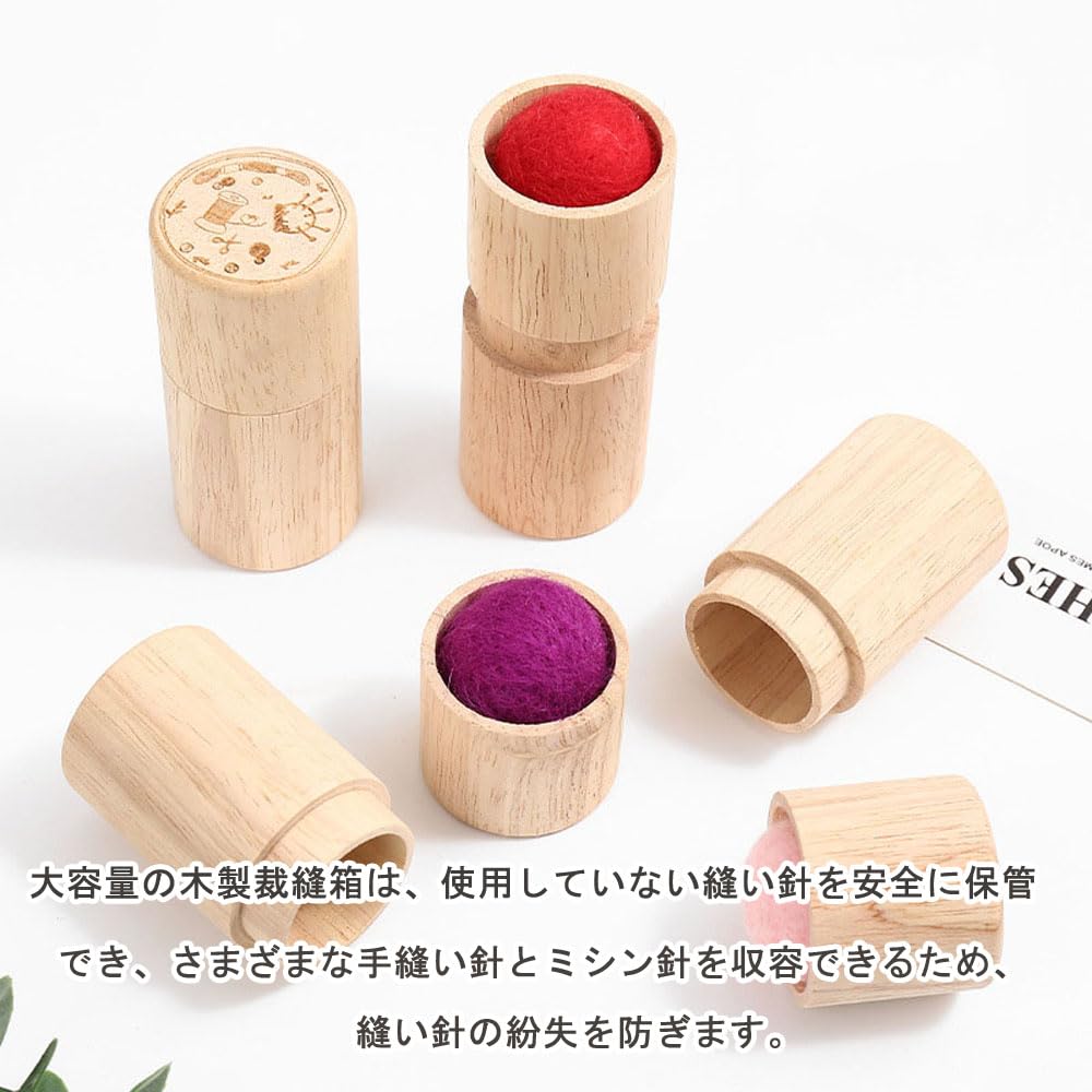 Amazon | 針山 ピンクッション 木製ベース 刺繍針クッションベース 針