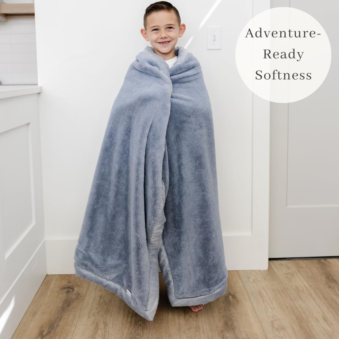 Saranoni Coperta Neonato In Microfibra Morbidissima – Grigio, Taglia 76x101 Cm, Qualità Boutique