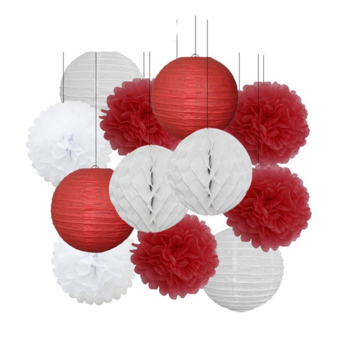 Imprezowy różowy beżowy biały zestaw okrągła latarnia papier DIY do dekoracji ślubnej