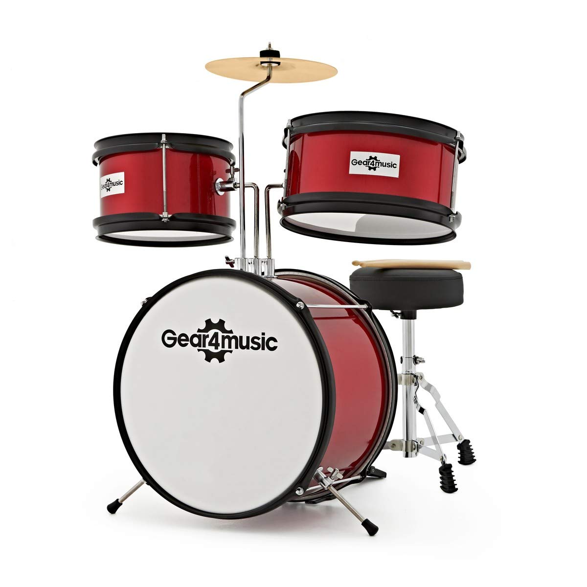 Batteria per Bambini di Gear4music, Rosso