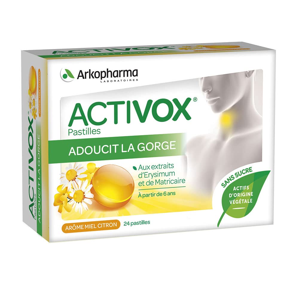 ArkopharmaActivox Honey Lemon Aroma 24 Lozenges